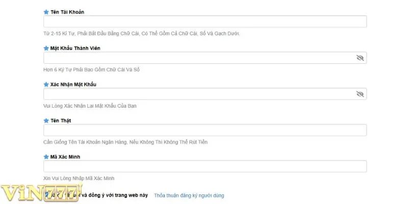Thông tin cá nhân cần viết đủ và chính xác